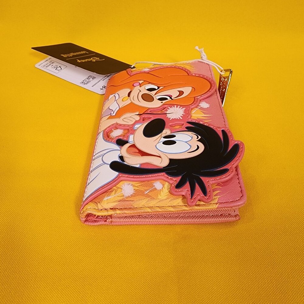 Loungefly Disney A Goofy Movie Max & Roxanne Dandelion Flap Wallet NEW - Picture 8 of 12